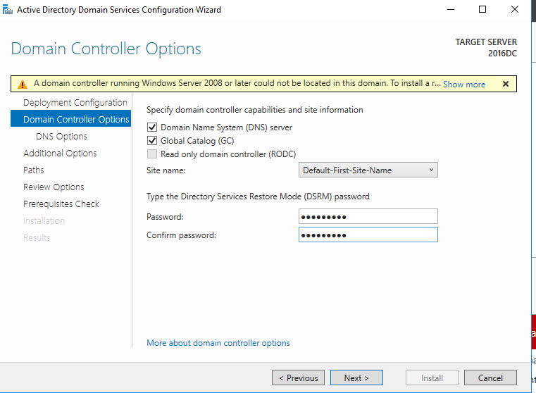 Migrate Windows Server 2003 Domain Controller