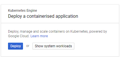 , How to create a Kubernetes clusters on the GCP web console?