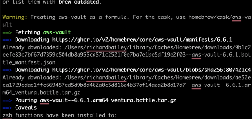 Install AWS-Vault on Mac
