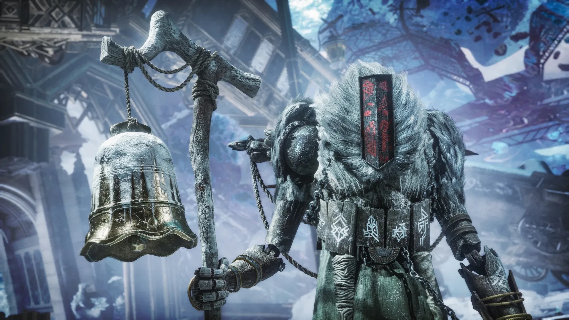 Clair Obscur Expedition 33 screenshot showing armored boss in gothic environment