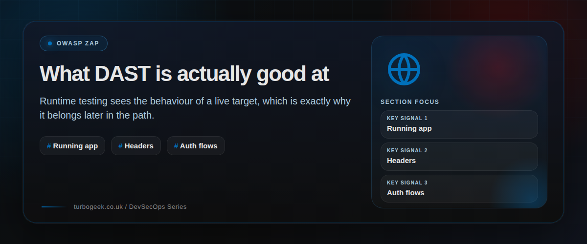 What DAST is actually good at section illustration