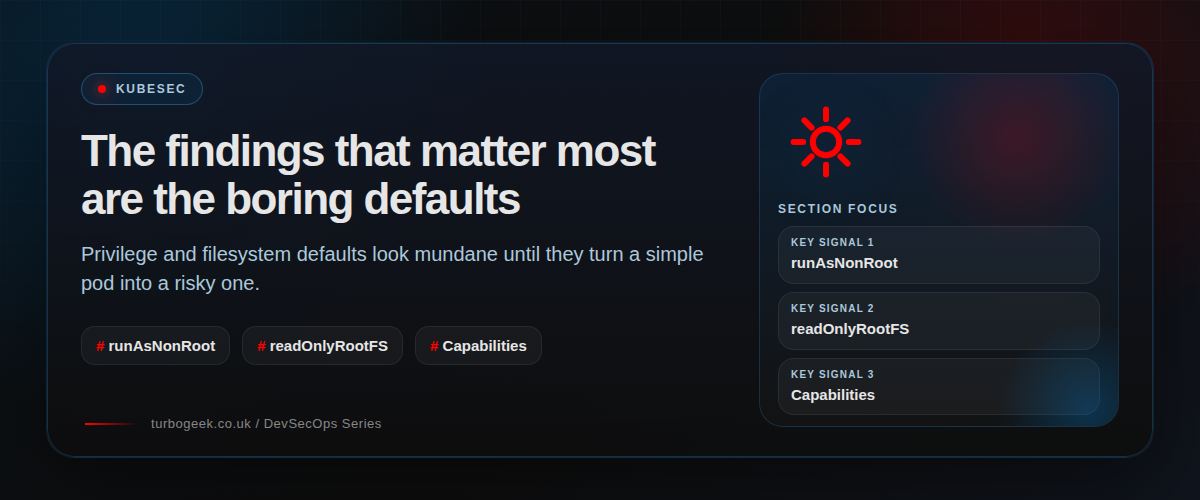 The findings that matter most are the boring defaults section illustration