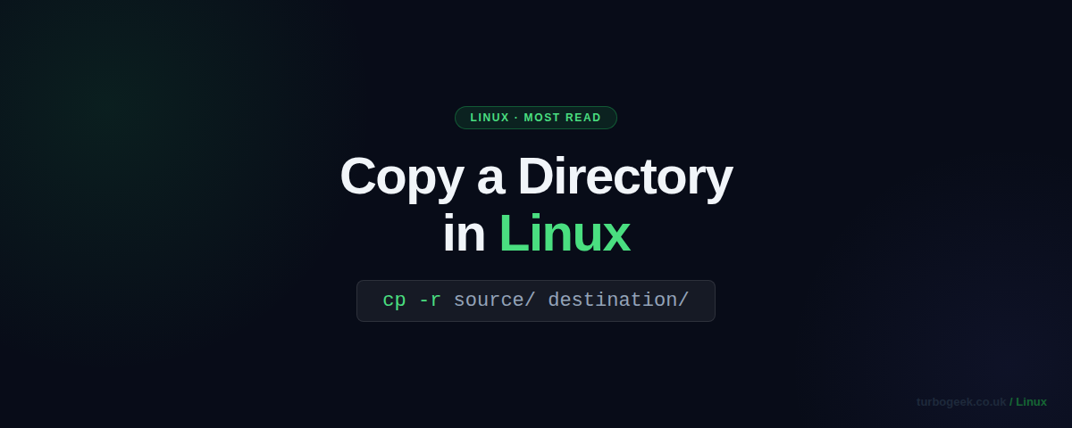 How to Copy a Directory in Linux