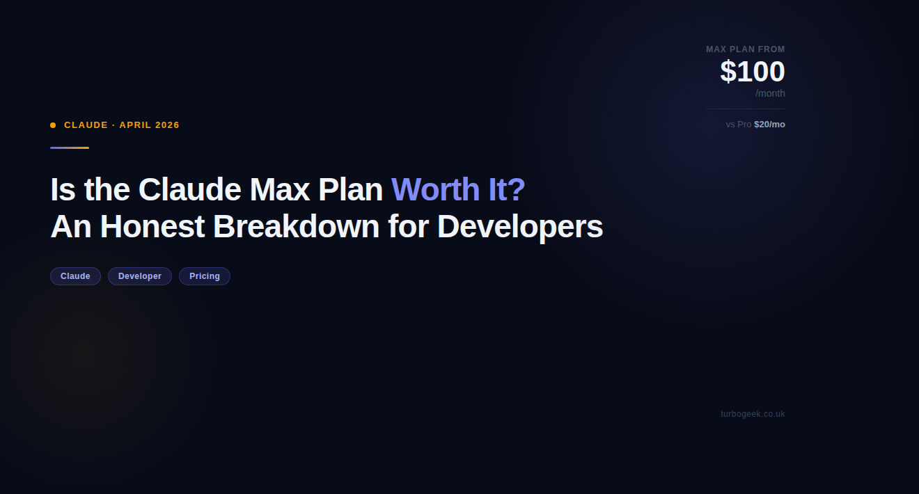 Is the Claude Max Plan Worth It? An Honest Breakdown for Developers