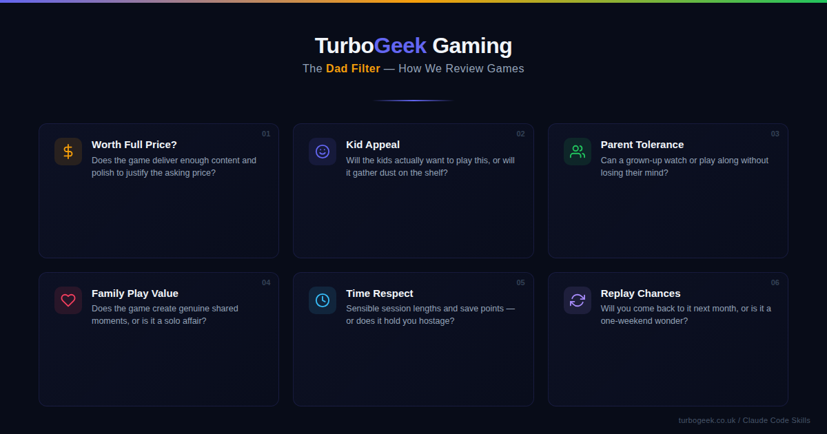 Why I Review Games Differently as a 46-Year-Old Dad