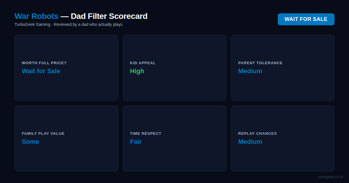War Robots Review: Great Mechs, Relentless Monetization — A Dad’s Honest Take