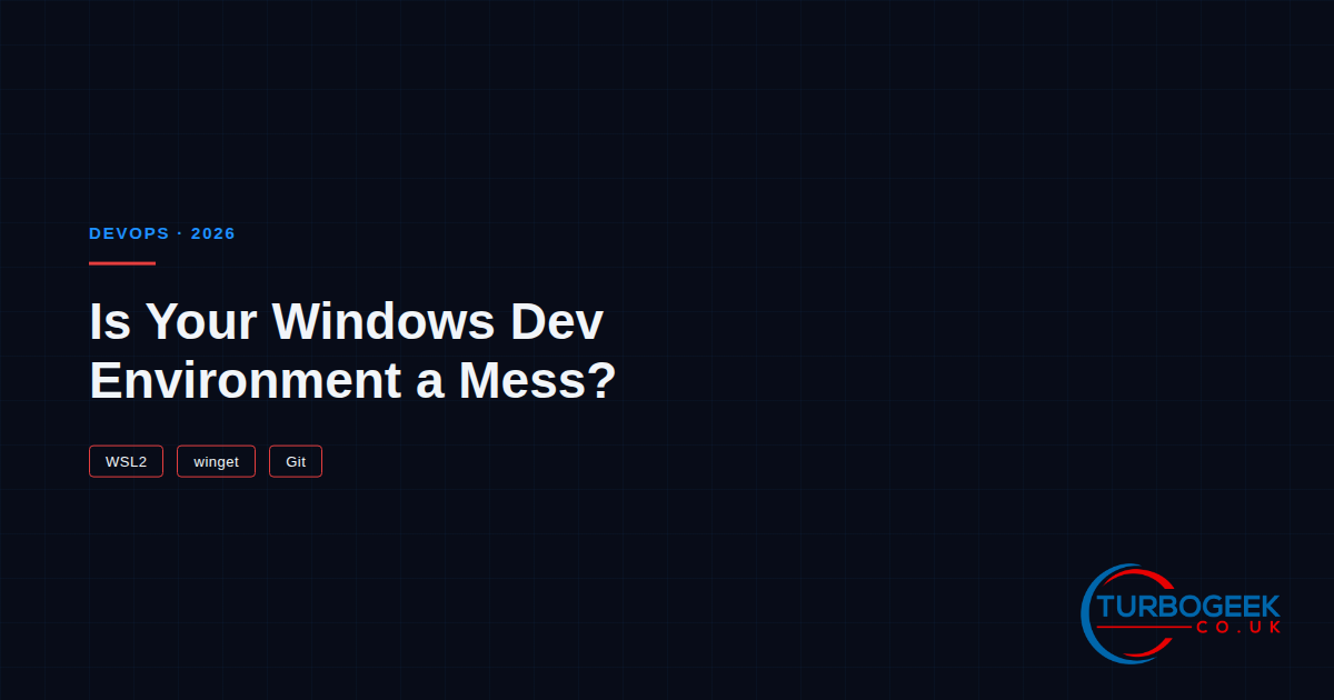 Is Your Windows Dev Environment a Mess? Here’s How to Fix It