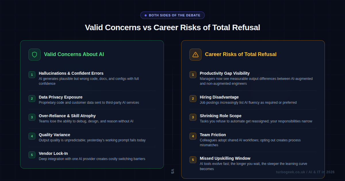 Valid Concerns vs Career Risks of Total Refusal