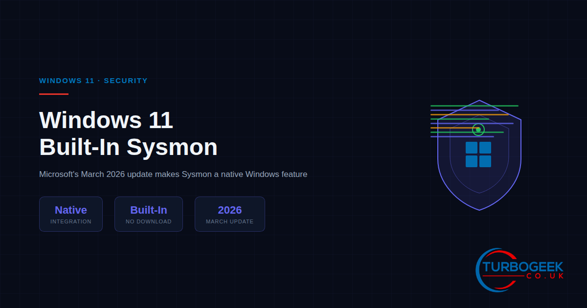 Windows 11 Now Has Built-In Sysmon: What Sysadmins Need to Know