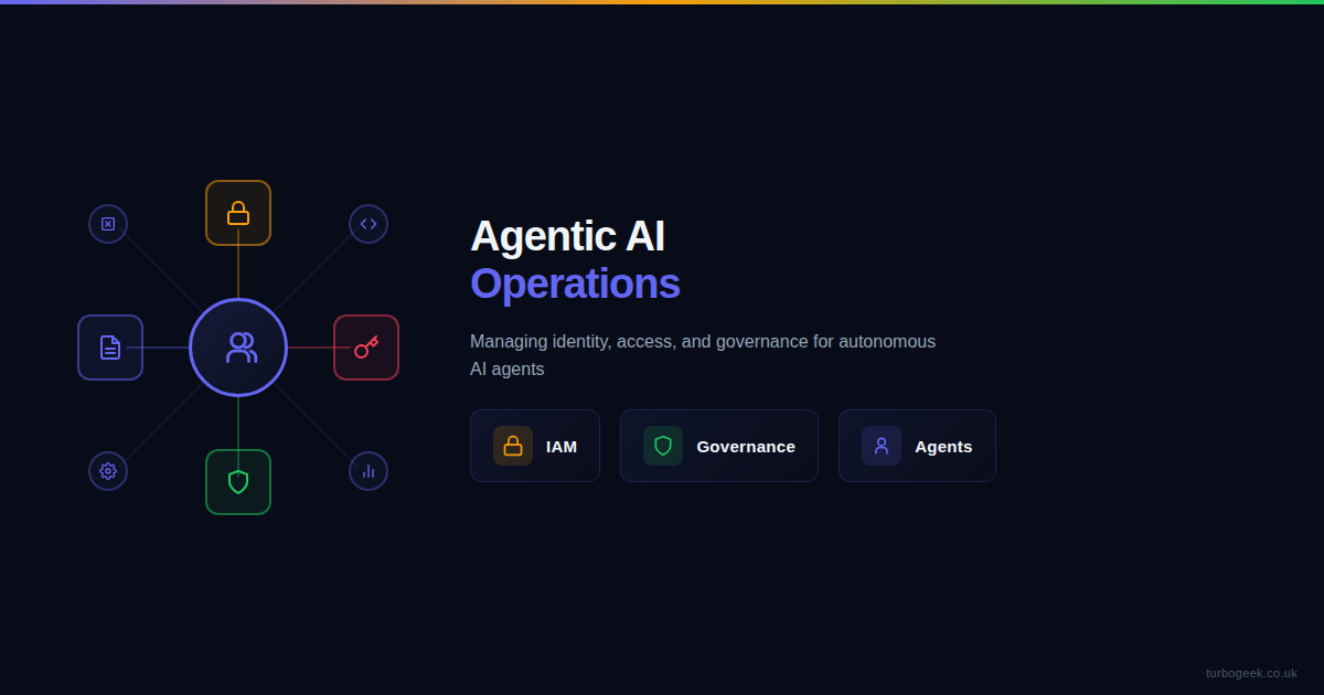 Agentic AI Operations - Managing identity, access, and governance for autonomous AI agents