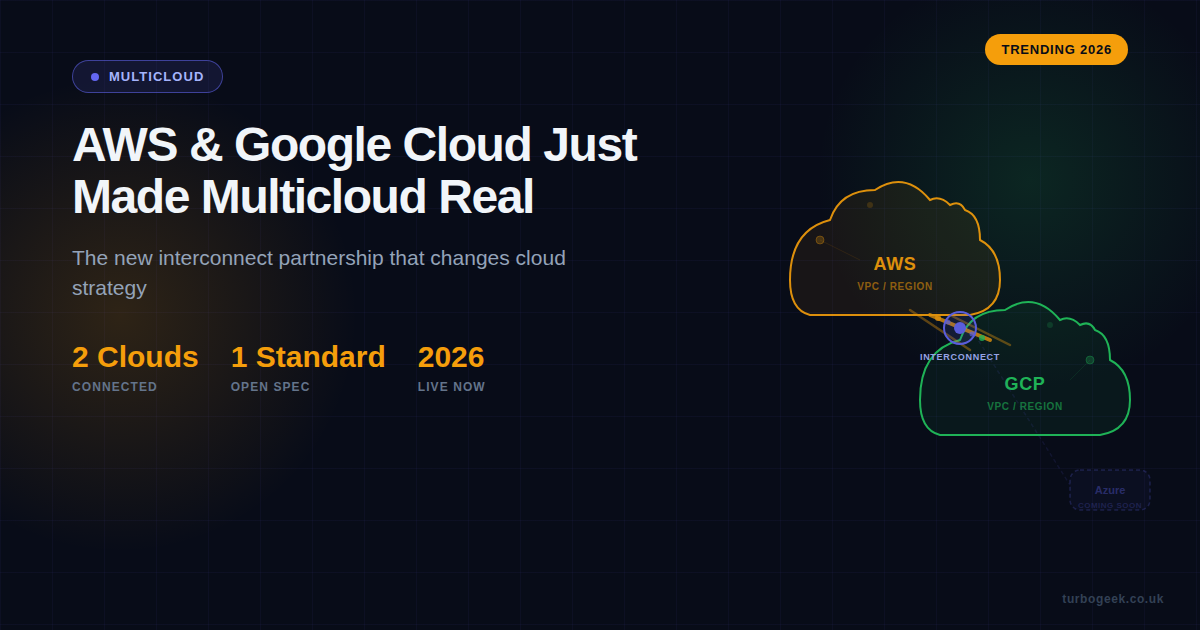 AWS and Google Cloud Just Made Multicloud Real