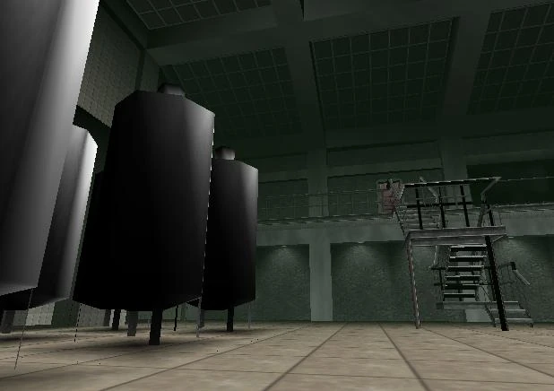 GoldenEye 007 Facility bathroom screenshot