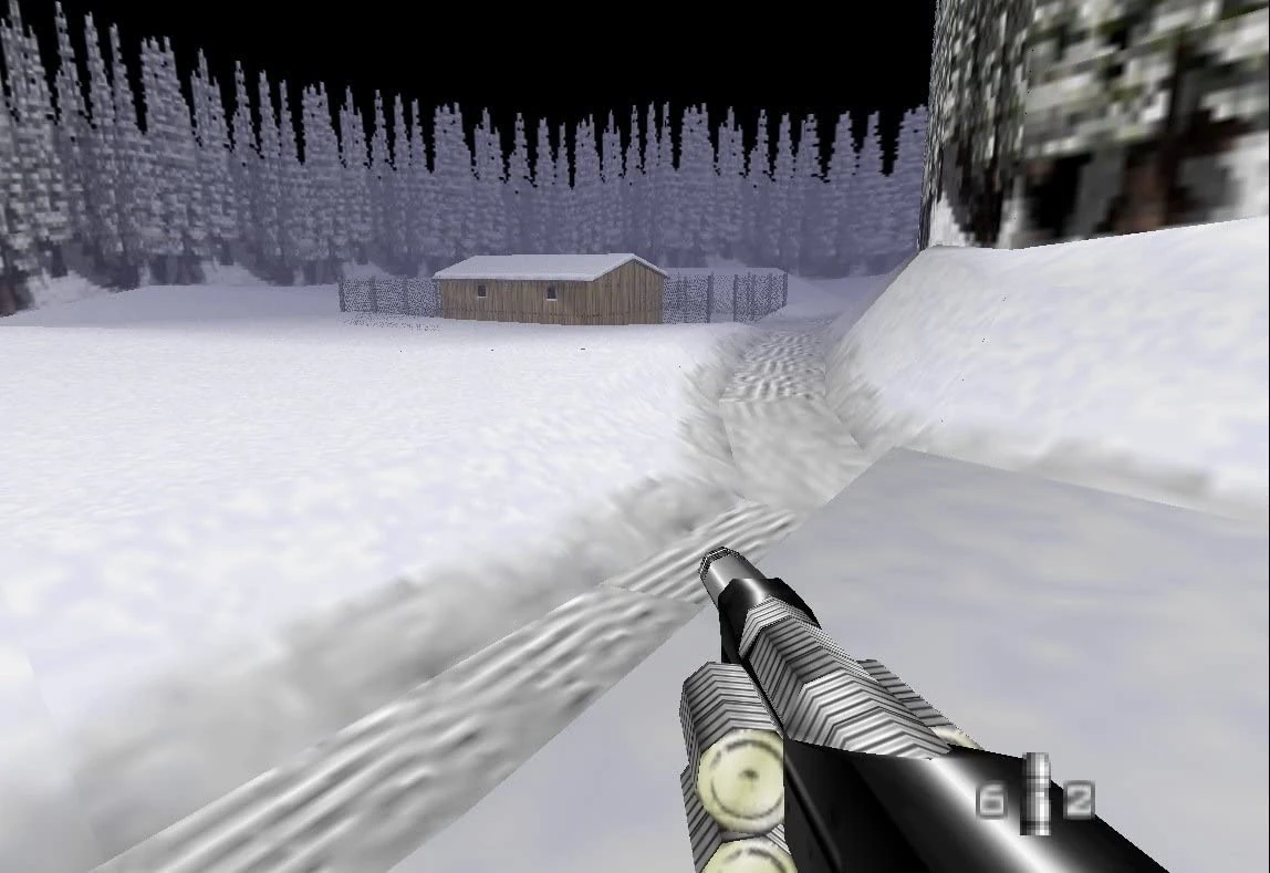 GoldenEye 007 Surface mission snow screenshot