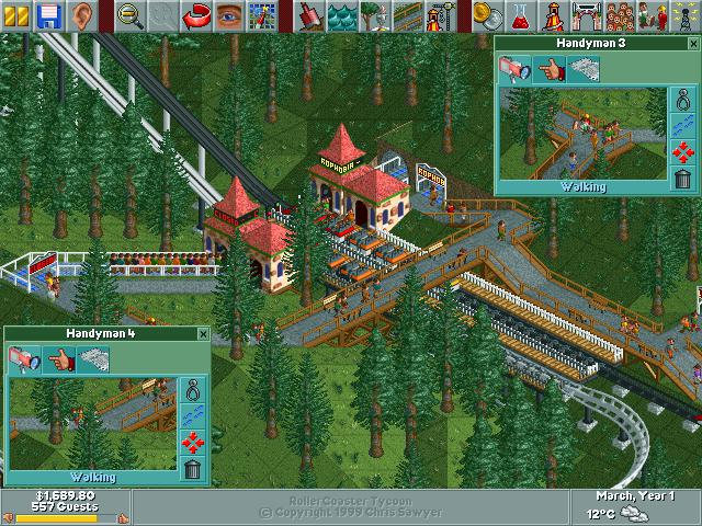 RollerCoaster Tycoon gameplay screenshot 4