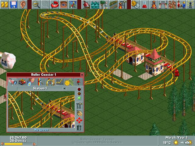 RollerCoaster Tycoon gameplay screenshot 5