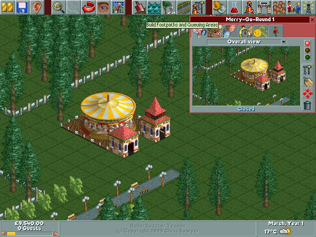 RollerCoaster Tycoon gameplay screenshot 10